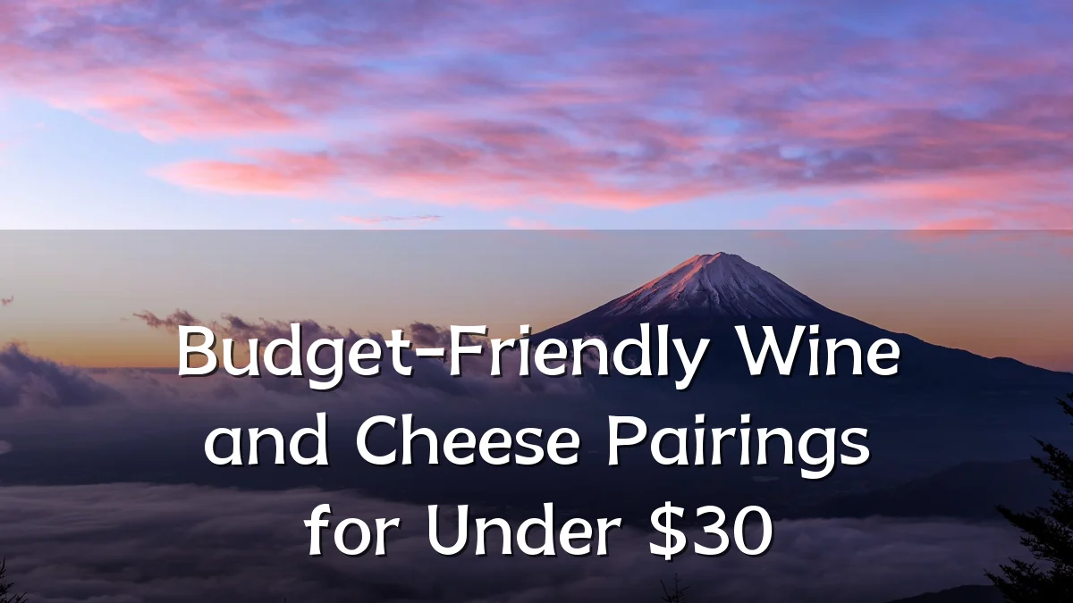 Budget-Friendly Wine and Cheese Pairings for Under $30