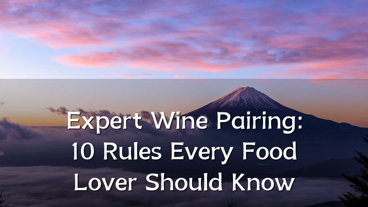 Expert Wine Pairing: 10 Rules Every Food Lover Should Know