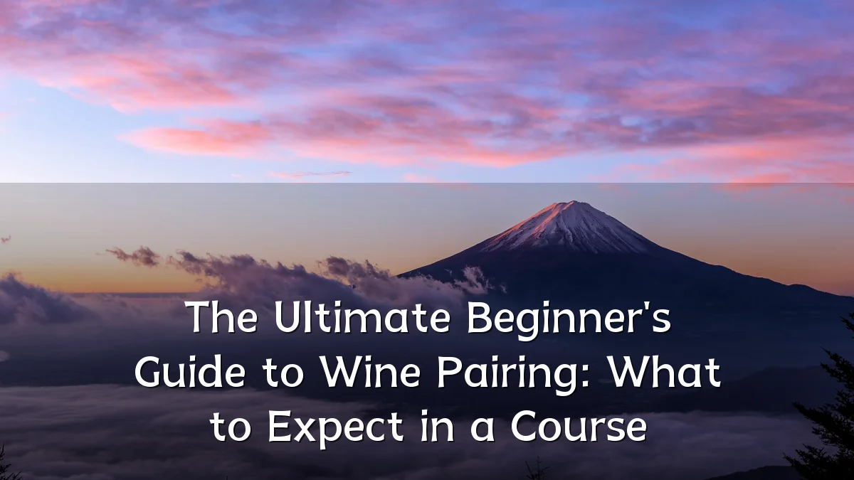 The Ultimate Beginner's Guide to Wine Pairing: What to Expect in a Course