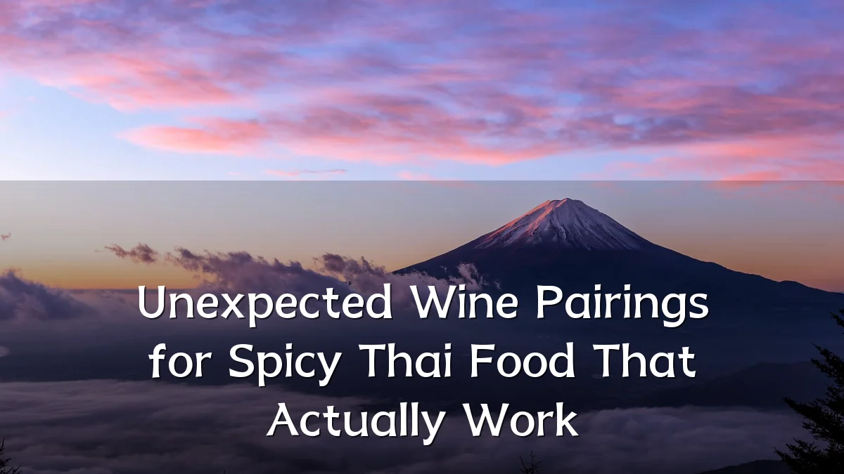Unexpected Wine Pairings for Spicy Thai Food That Actually Work