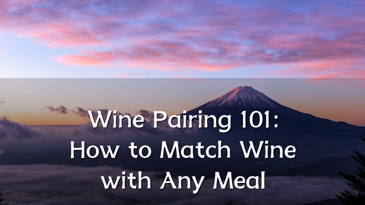 Wine Pairing 101: How to Match Wine with Any Meal